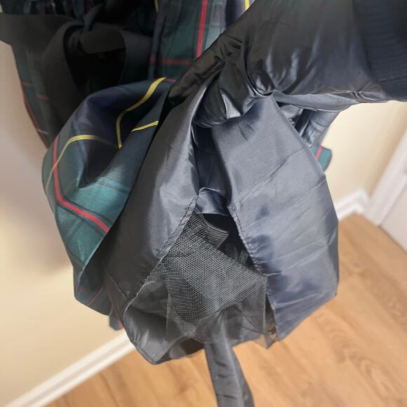 Polo Ralph Lauren Girls Checked Bow Embellished Dress Size 12 Green Plaid - Picture 7 of 11